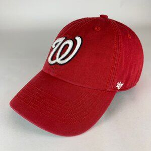 Washington Nationals MLB Red 47 Brand Franchise Fitted Hat Mens Small